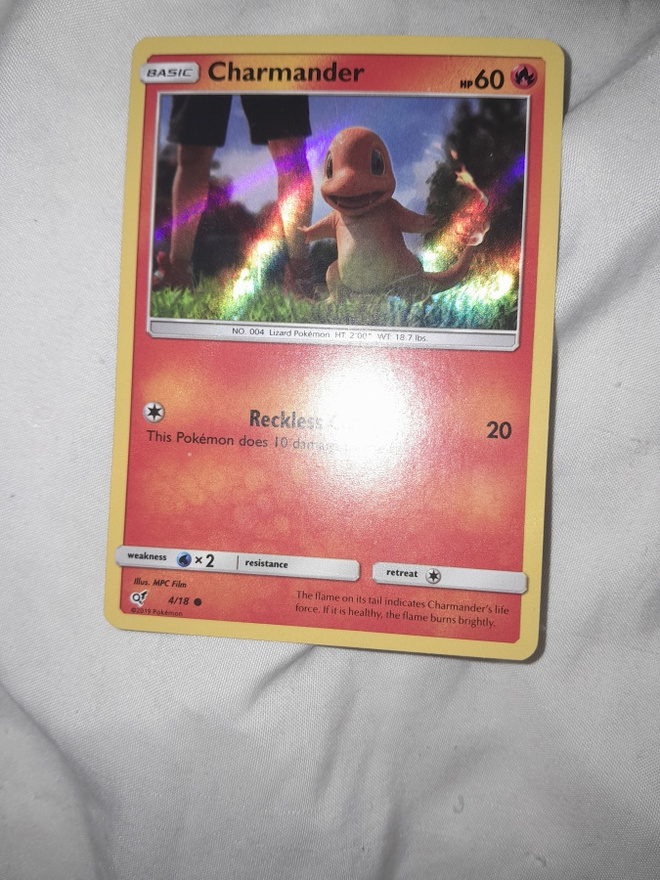 POKEMON Charmander 4/18 SM Detective Pikachu HOLO card