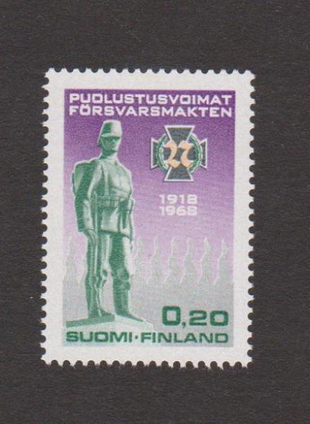 1968 Puolustusvoimat 0,20 mk ** Lape 644