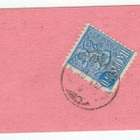M63 1967  40p sininen postiautoaseman säilytyskuitilla - pikkukuva 1
