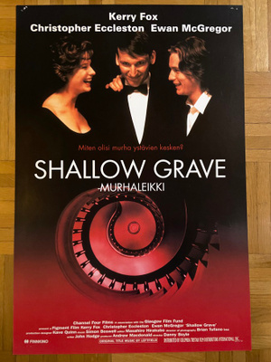 Vanha elokuvajuliste: Shallow Grave - murhaleikki