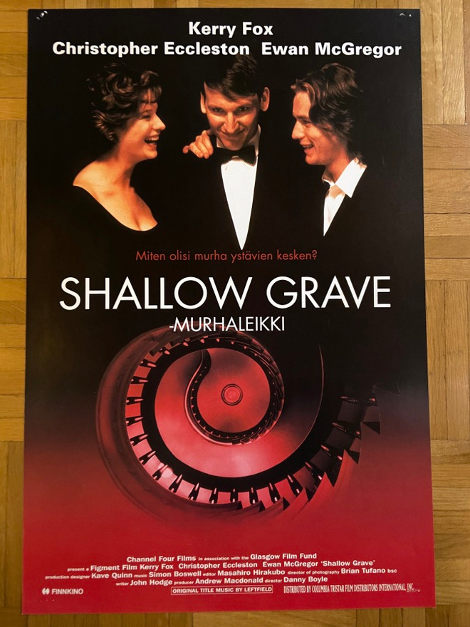 Vanha elokuvajuliste: Shallow Grave - murhaleikki