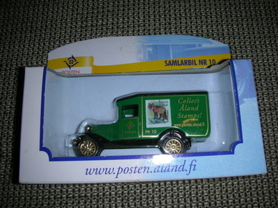 Åland post/Ahvenanmaa posti keräilyauto pienoismalli