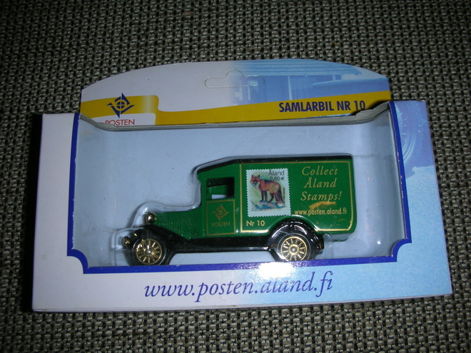 Åland post/Ahvenanmaa posti keräilyauto pienoismalli