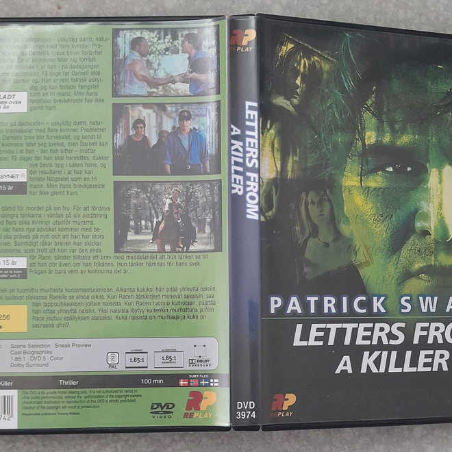Letters from a killer,replay,patrick swayze