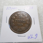 10 penniä 1897 tasaisesti patinoitunut hieno raha, kl 9 - pikkukuva 5