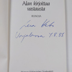 Leea Keto : Alan kirjoittaa vastausta : runoja (signeerattu) - pikkukuva 3