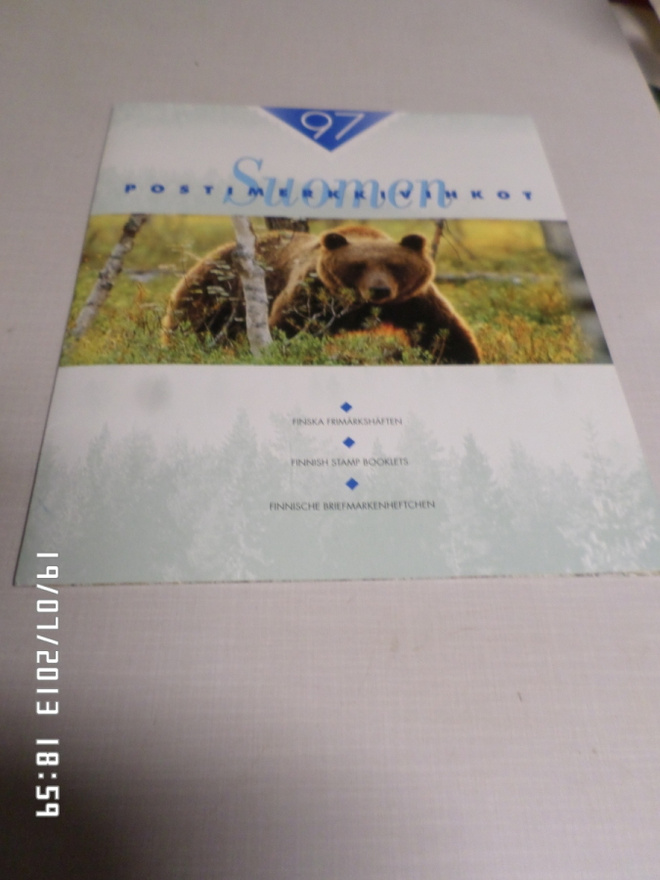 Suomen Postimerkki vihko 1997  kansio  vajaa   sarja,