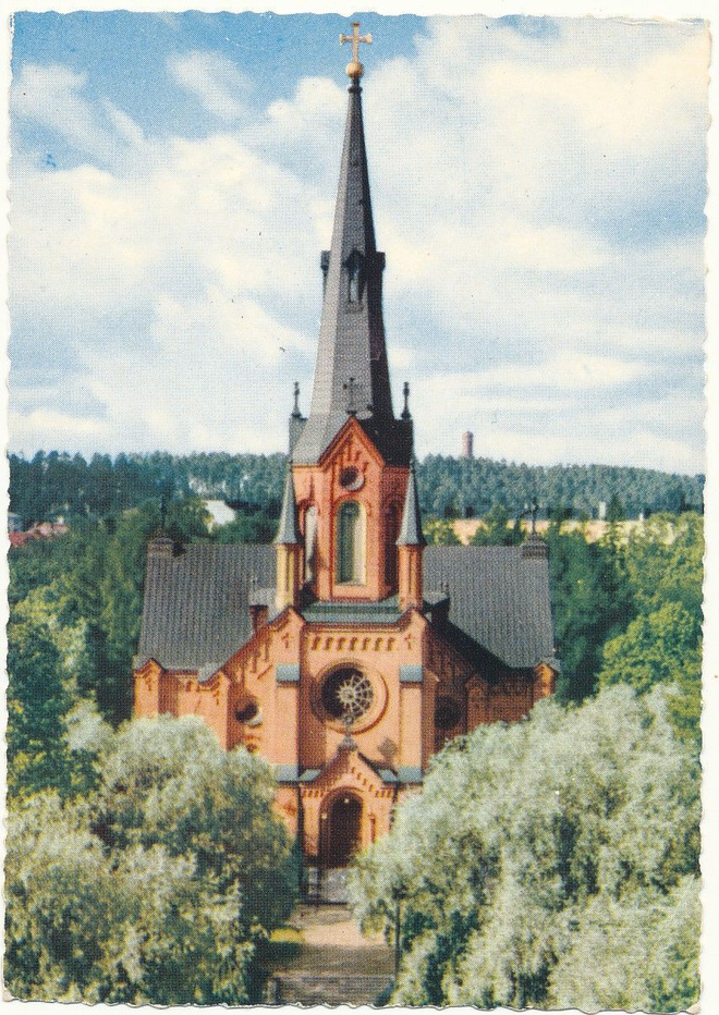 TAMPERE - Aleksanterin kirkko - Artkon rosoreunakortti