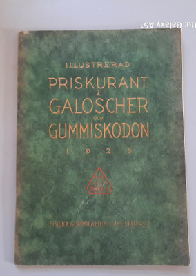 Nokia hinnasto v-1925 Priskurant galoscher gummiskodon