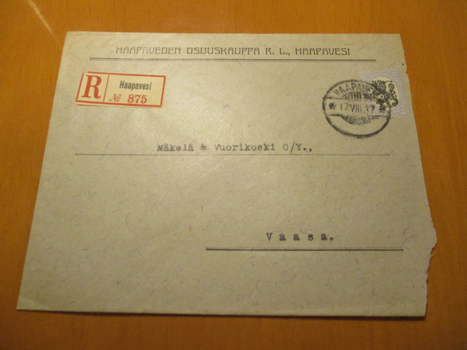 1927 Haapavesi R liikekuori