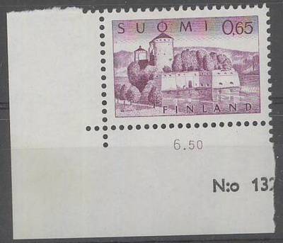 M63 1967 65p Olavinlinna kulma-kpl ++