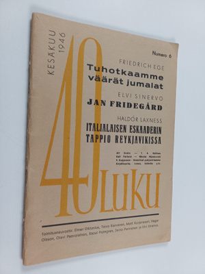 Arvo (päätoim.) Turtiainen : 40-luku 6/1946