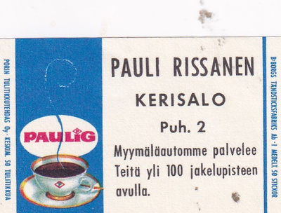 Kerisalo, Pauli Rissanen , Paulig 7/3