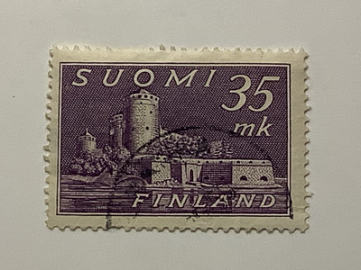 360 / 1949 M30 Olavinlinna 35mk o leimattu