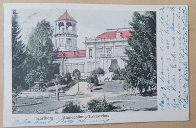 Hämeenlinna, Karlberg, julkisivu, vanha väripk kulk.
