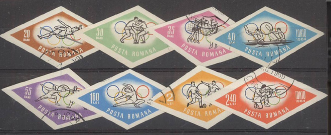 Olympia - Romania Mi 2317-24 o