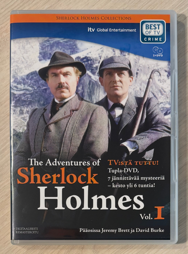 Sherlock Holmesin seikkailut (1984) Jeremy Brett (2DVD)