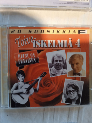 CD- LEVY : 20 SUOSIKKIA : TOIVE ISKELMIÄ 4: RUUSU ON PUNAINE