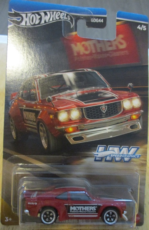Mazda RX-3 Wankel Coupe 2D Red 1973 Hot Wheels Speed G. 1:64