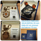 KALEVALA, MIELIKKI -solkiriipus , MERIPIHKA-kivi, pronssi - pikkukuva 1