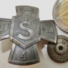 Ruuvimerkki Suojeluskunta Etelä-Uusimaa NSD 4 Hopeaa 1929 - pikkukuva 1