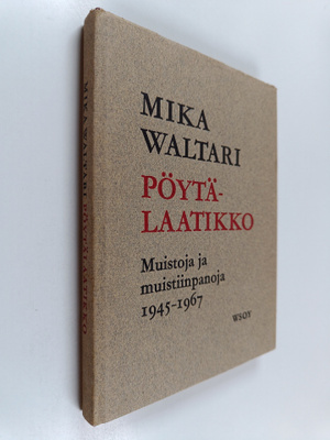 Mika Waltari (Schriftsteller, Finnland) : Pöytälaatikko -...