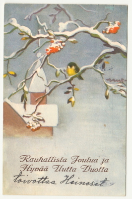 Wendelin : Lintu oksalla 1953