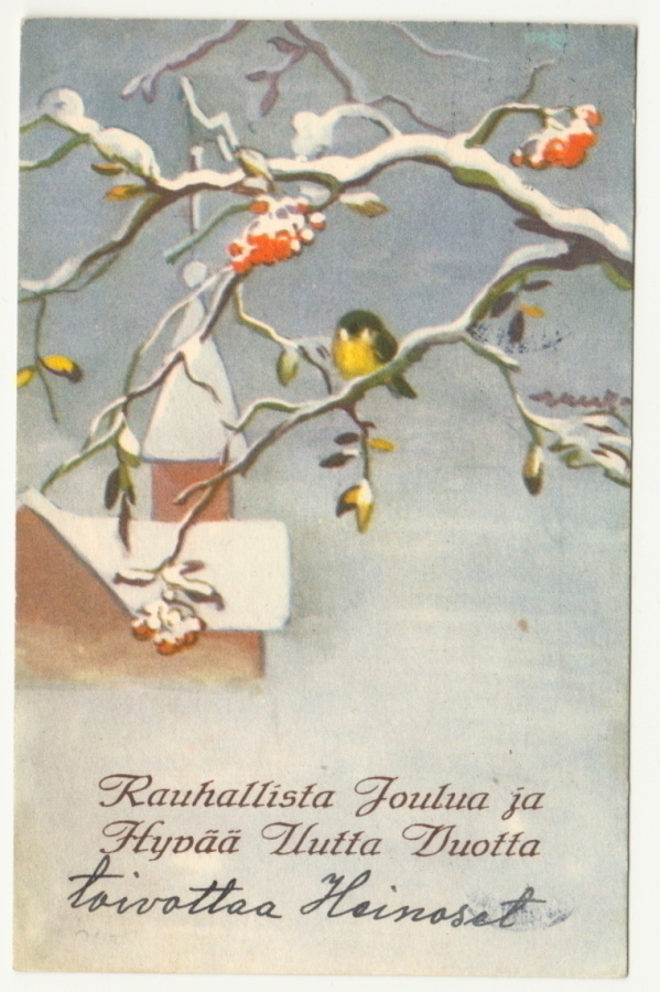 Wendelin : Lintu oksalla 1953