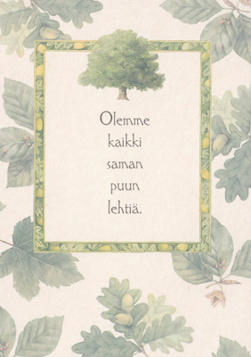 Marjolein Bastin - Tammi - "Olemme ..saman puun lehtiä.
