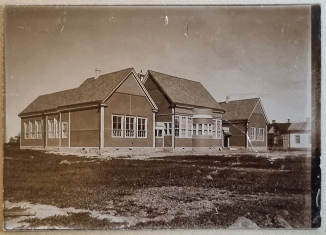Kokkola 1909 Svenska folkskolan Postikortti originaali
