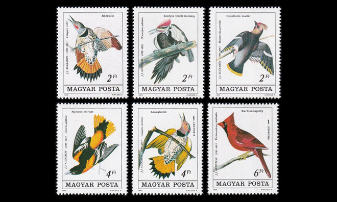 Unkari 3760-5 ** Lintuja (1985)