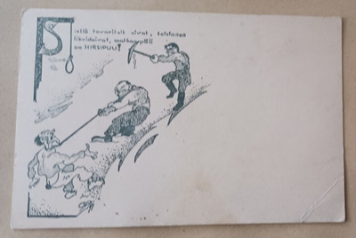 Venäläissotilas likvidoidaan... Kenttäpostia 1941
