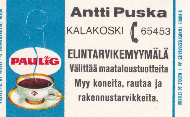 Kalakoski, Anti Puska , Paulig   b431