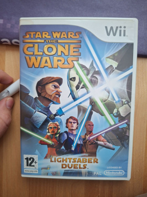WII Star Wars The Clone Wars Lightsaber Duels CIB