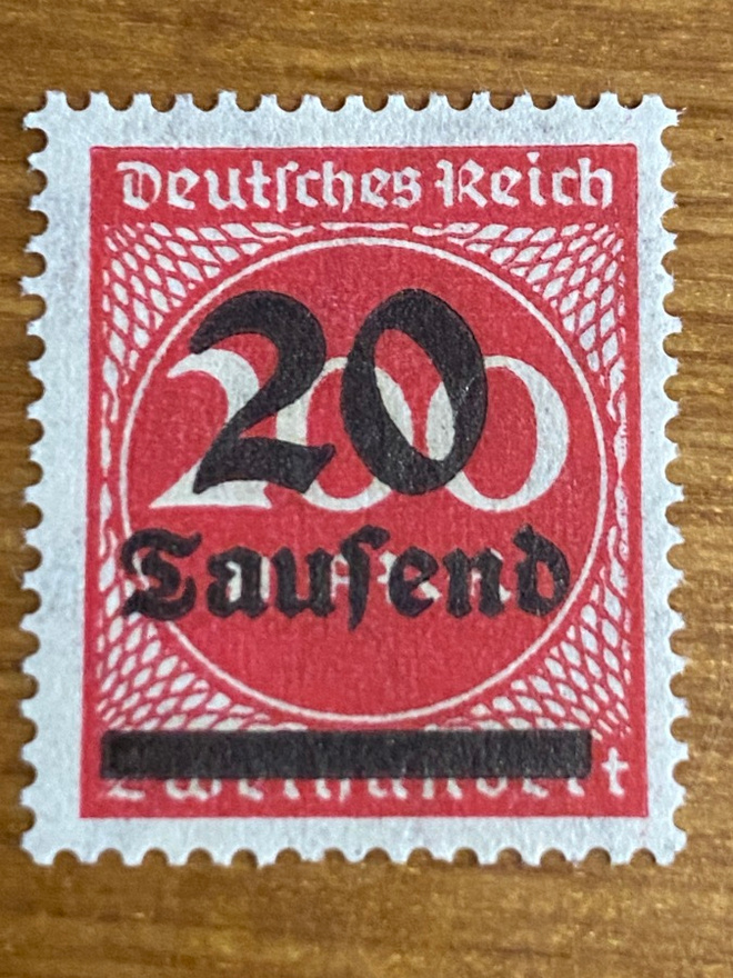 SAKSA REICH 1923 INFLAATIO MERKKI Mi282**