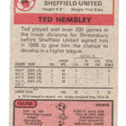 Purkkakuva Jalkapallo n:o 84  TED HEMSLEY. SHEFFIELD - pikkukuva 2
