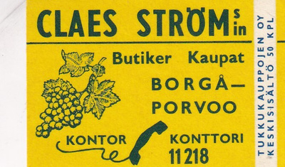 Porvoo, Claes Ström . s54