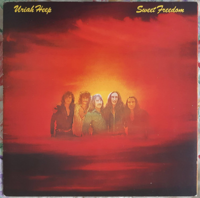 Uriah Heep: Sweet Freedom, 1973 Saksa LP M-/VG+