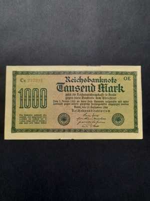 Saksa 1000 MARK 1922