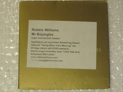Robbie Williams • Mr Bojangles PROMO CD-Single