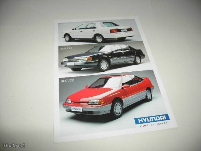 Hyundai mallisto 1990 esite - Suomi