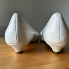 Valkoiset nahkaiset vintage avokkaat ( Bianco ) koko 40 - pikkukuva 4