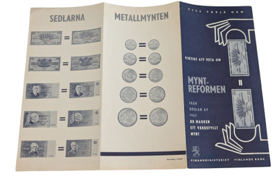 Tiedote rahanuudistuksesta 1.1.1963