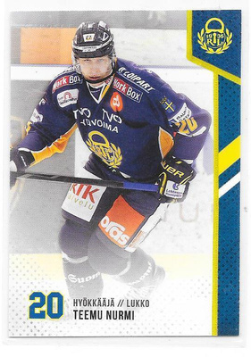 2014-15 CardSet #91 Teemu Nurmi Lukko