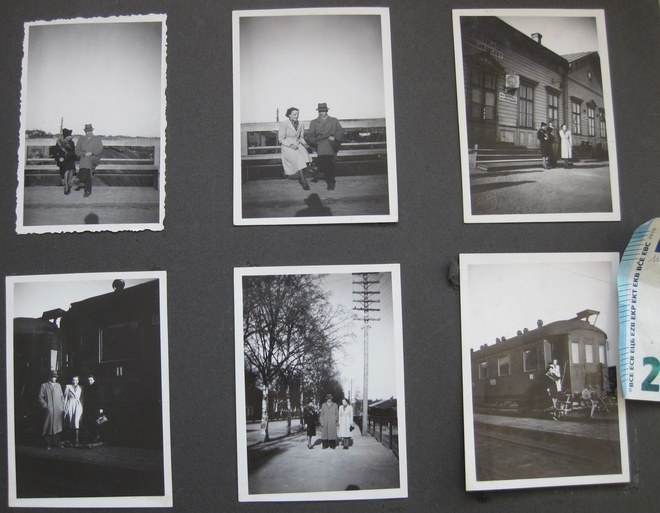 6 VANHAA Valokuvaa Kokkola Rautatie Asema Juna ym n.1940-l