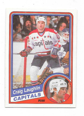 1984-85 OPC #203 Craig Laughlin , Washington Capitals