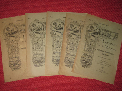 Luonnon Ystävä 21 numeroa v:lta 1899 - 1908
