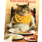 °°KISSA...Odottaa SYNTTÄRIKAKKUA°° -KORTTI /(Avanti) KARTO - pikkukuva 1