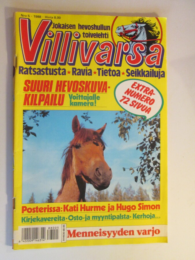 VILLIVARSA 5 / 1988 "HEVOSHULLUN" TOIVELEHTI SARJAKUVALEHTI