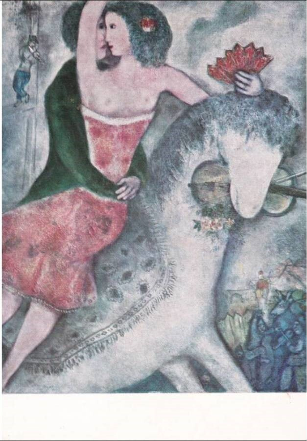 kortti Chagall Marc Eri aiheita - erilaisia